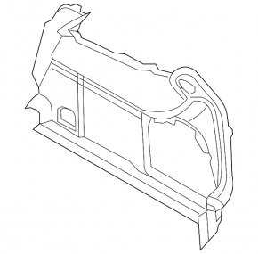 Right arch trim for Audi A3 22-26 AWD, black