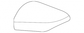 Right side mirror cover for Subaru Outback 20-25, black