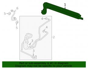 Radiator cooling oil Buick Encore 13-19