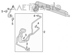 Radiator cooling oil Buick Encore 13-19