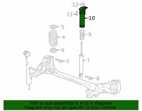 Shock absorber support rear right Chevrolet Bolt 17-