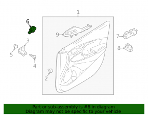 Front right door tweeter Hyundai Kona 18-23 premium