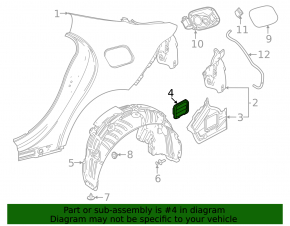 Left ventilation shield Mercedes A-class V177 19-22
