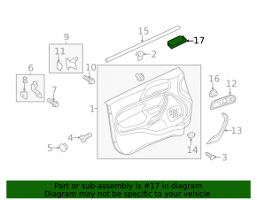 Front left window lift control Ford Fiesta 11-19 black, 1 auto