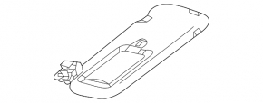 Left visor Mazda CX-30 20 - under sunroof, gray