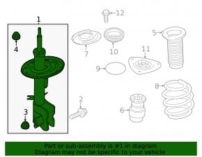 Front left shock absorber Infiniti QX60 22-26
