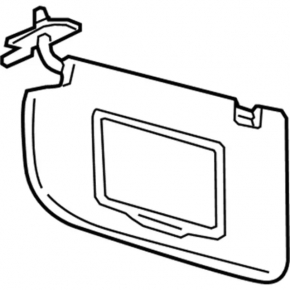 Left visor for Lincoln MKC 15-16 beige
