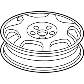Spare tire for Ford Edge 19-155/70 D17