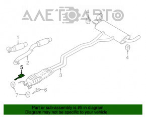 Front exhaust bracket Ford Edge 15-24 3.5