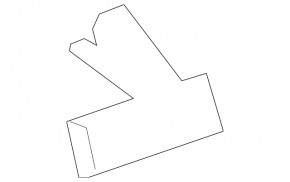 Mudguard threshold rear right Lincoln Nautilus 19-23