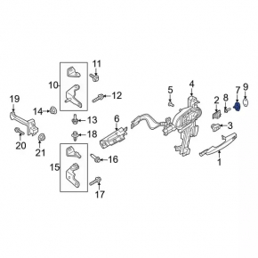 Front left door lock bracket Ford Escape MK4 20-26