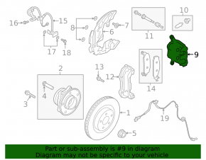 Front right caliper Ford Explorer 20-
