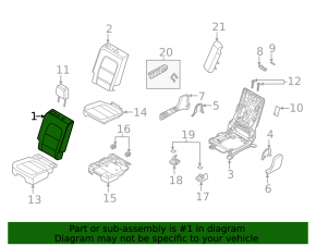 Rear seat, 2nd row, right, Ford Escape MK4 20-22, without airbag, leather, beige with black, perforation, crack on the lining