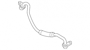 Audi Q8 19-25 3.0T MHEV Turbocharger Coolant Pipe Intake