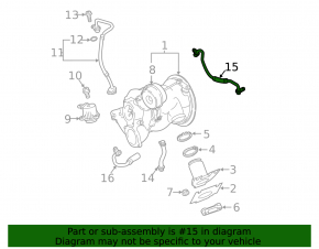 Audi A6 C8 19-25 3.0T Turbocharger Coolant Pipe Intake