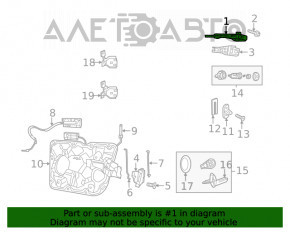 Jeep Grand Cherokee WK2 11-16 Outer Front Right Door Handle