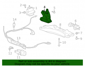 Engine Mount Bracket Left Cadillac CTS 14-19 2.0T AWD