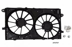 Diffuser radiator shroud naked Chevrolet Malibu 13-14 hybrid