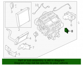 Actuator motor for the heater air conditioner in a Nissan Rogue 21-24