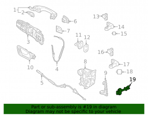 Door limiter rear right VW Taos 22-25