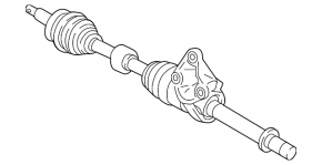 Drive axle shaft front right Mitsubishi Eclipse Cross 18-20 FWD