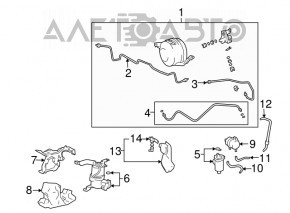 Ground clearance sensor rod left Lexus GX470 03-09
