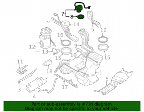 Fuel filler cap Audi A4 B8 08-16