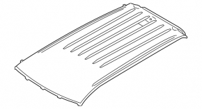 Metal roof Mitsubishi Outlander 14-22 without sunroof