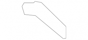 Front bumper mount, left side, Nissan Maxima 2009-2014