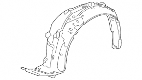 Front left fender liner for Honda Accord 2013-2015 pre-restored