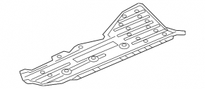 Left underbody protection for Honda Civic XI FE/FL 22-24 2.0
