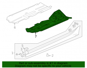 Left underbody protection for Honda Civic XI FE/FL 22-24 2.0