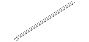 Inner door glass seal, front right, Hyundai Santa FE 19-23