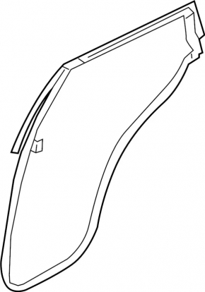 Infiniti QX50 19-25 rear right door seal