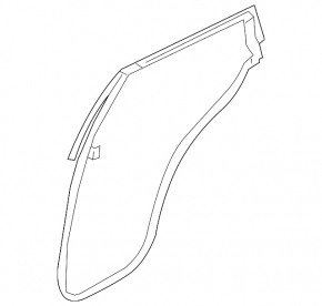 Infiniti QX50 19-25 rear right door seal