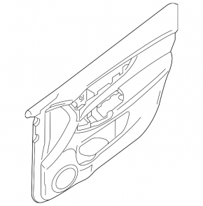 Door trim card rear right Nissan Rogue Sport 20-22 light gray