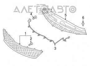 Kia Optima 16-18" small honeycomb grille