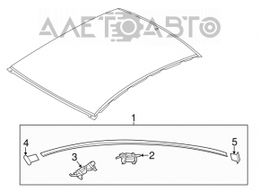 Roof lining left Hyundai Elantra AD 17-20