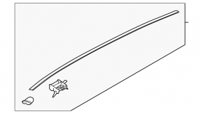 Right roof trim for Kia Sportage 17-22 without panoramic windows