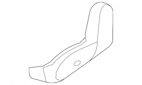 The driver's side seat cover, left, Nissan Murano z52 15-24, broken mount