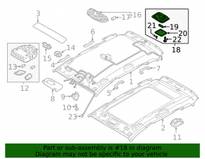 Trunk light Hyundai Santa FE Sport 13-18 gray
