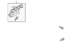 Exhaust manifold left Porsche Panamera 10-16 4.8