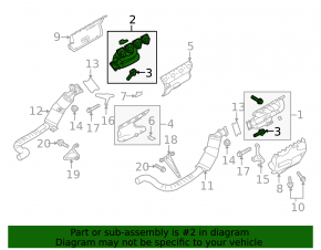 Exhaust manifold left Porsche Panamera 10-16 4.8