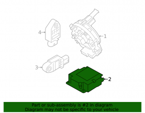 SRS airbag module airbag computer Kia Forte 4d 17-18 rest