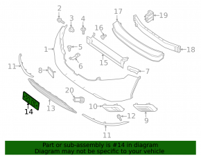 Frame for number plate front Toyota Nissan Murano z52 15-