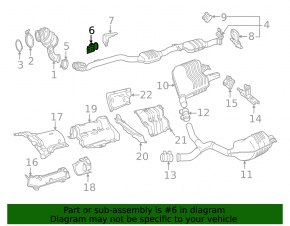 Mercedes C-class W205 19-21 front muffler bracket