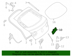 Mercedes GLC 20-22 tailgate control unit