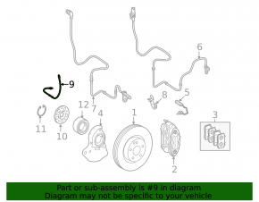 Front right brake hose for Mercedes S-class W221
