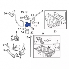Oil Filter Housing Ford Transit Connect MK2 13-18 2.5