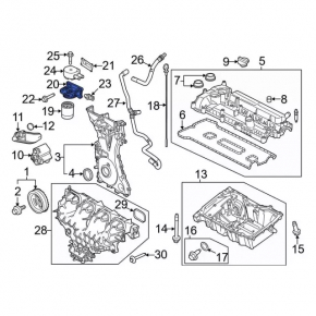 Oil Filter Housing Ford Transit Connect MK2 13-18 2.5